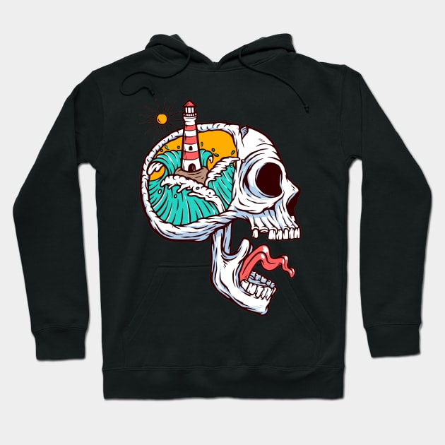 The skull island Hoodie by Dawaly